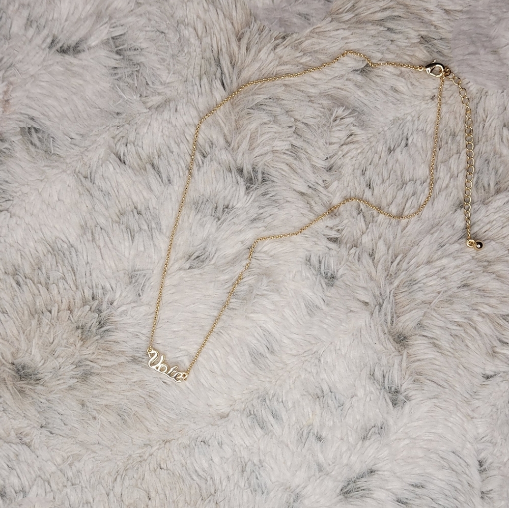 Gold Vote Necklace